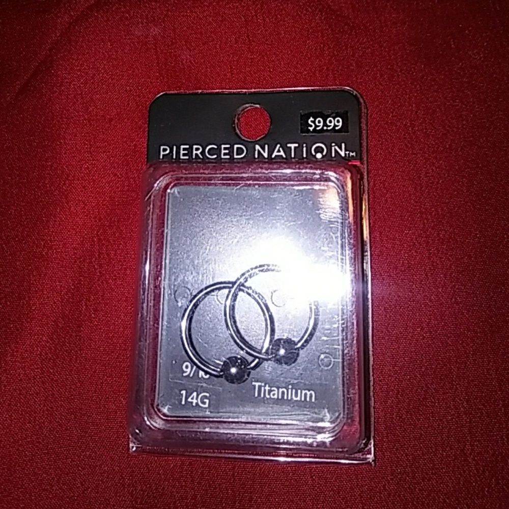 14g Titanium Hoops